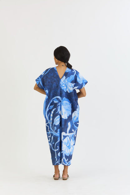 Bilberry Linen Kaftan Dress