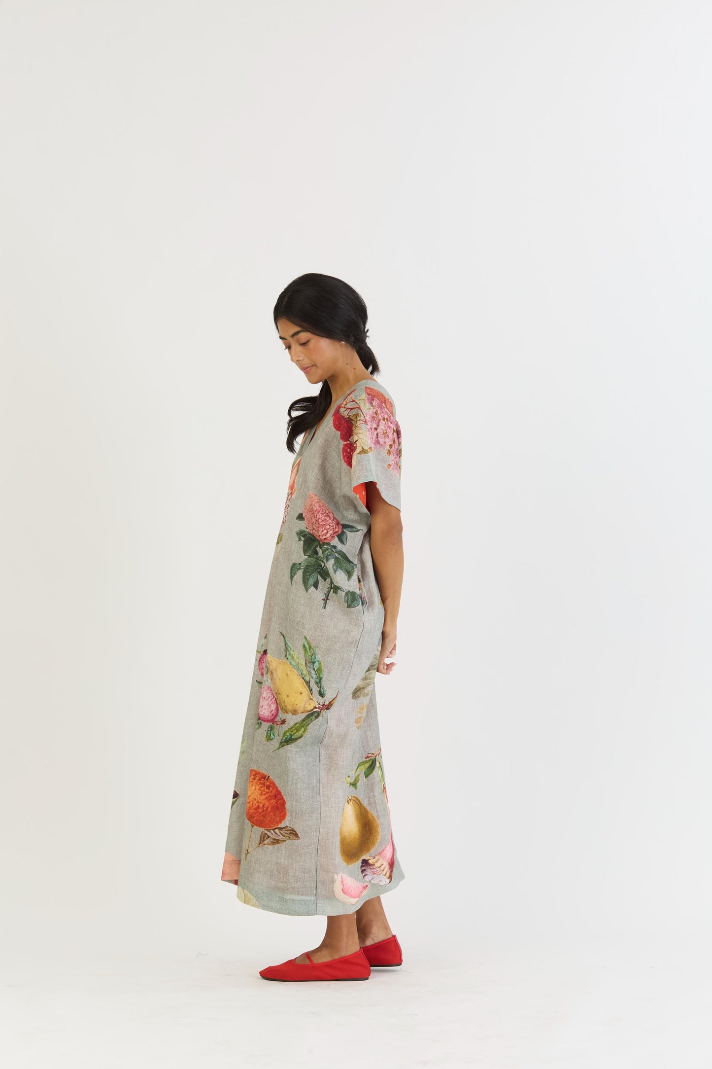 Juniper Linen Kaftan Dress