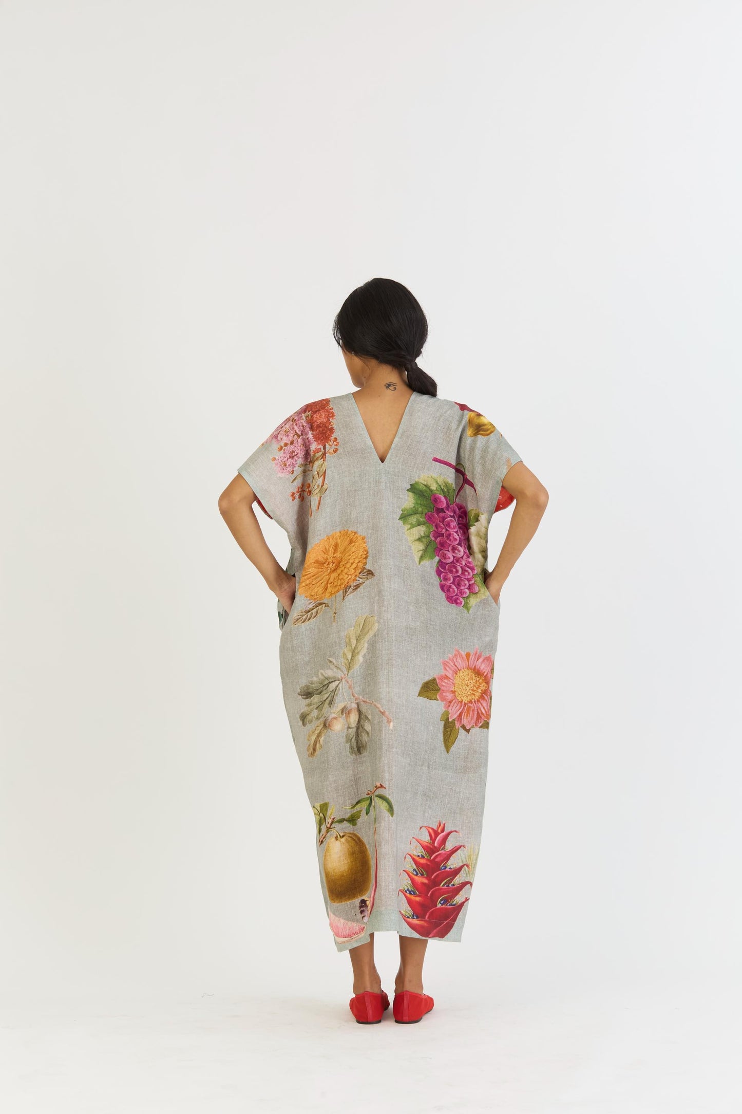 Juniper Linen Kaftan Dress