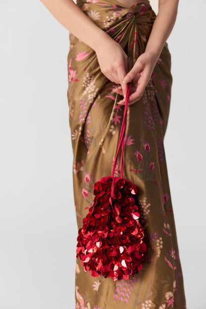 Red Sequin Bag