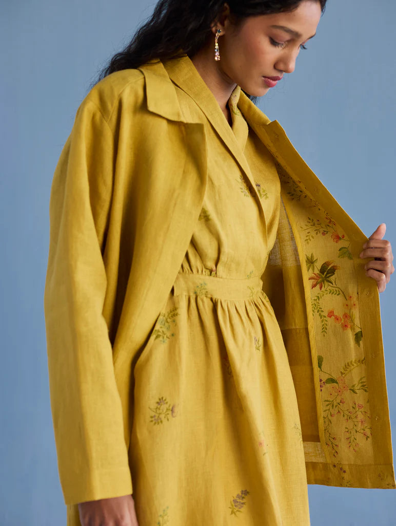 Nobu Signature Summer Linen Jacket - Ochre