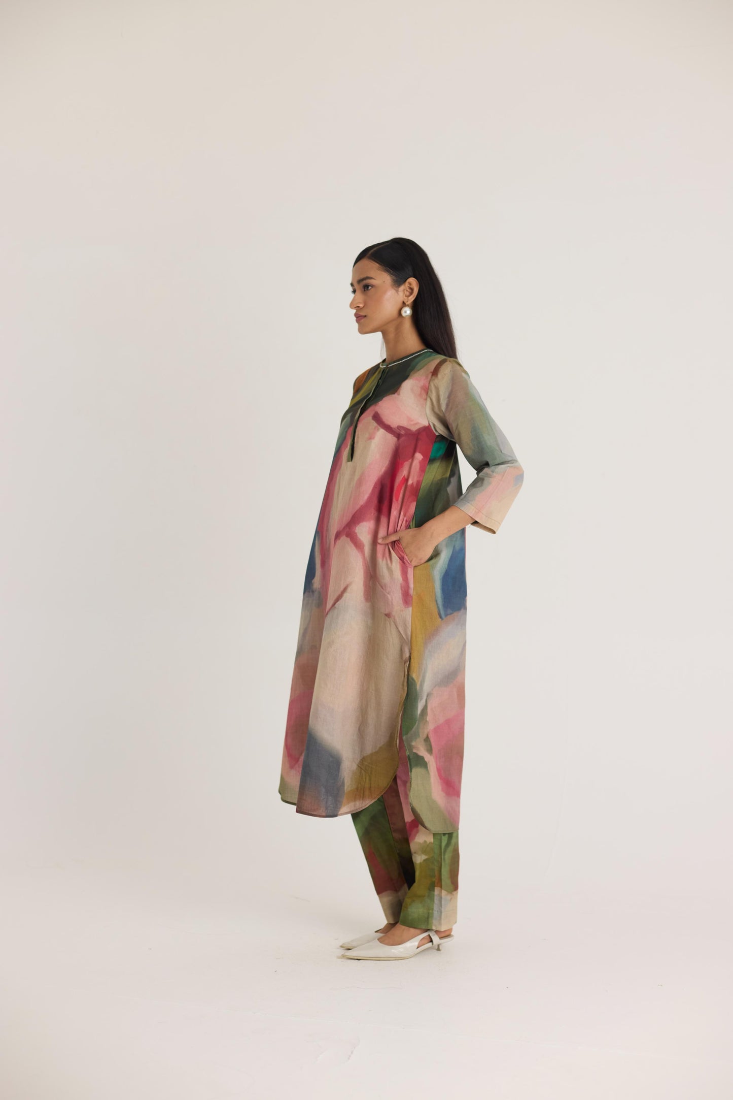 Tilly Long Cotton Kurta Set