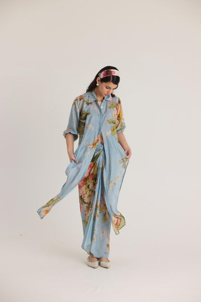 Taffy Tie-up Top & Skirt Set