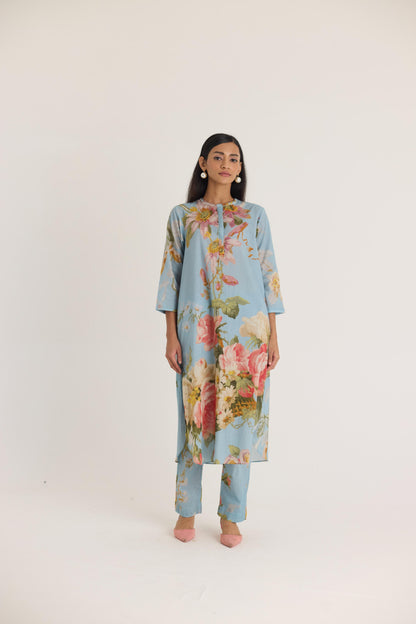 Taffy Long Cotton Kurta Set