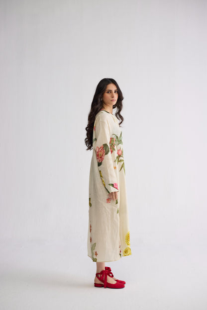 PRIMAVERA LINEN SHIRT DRESS