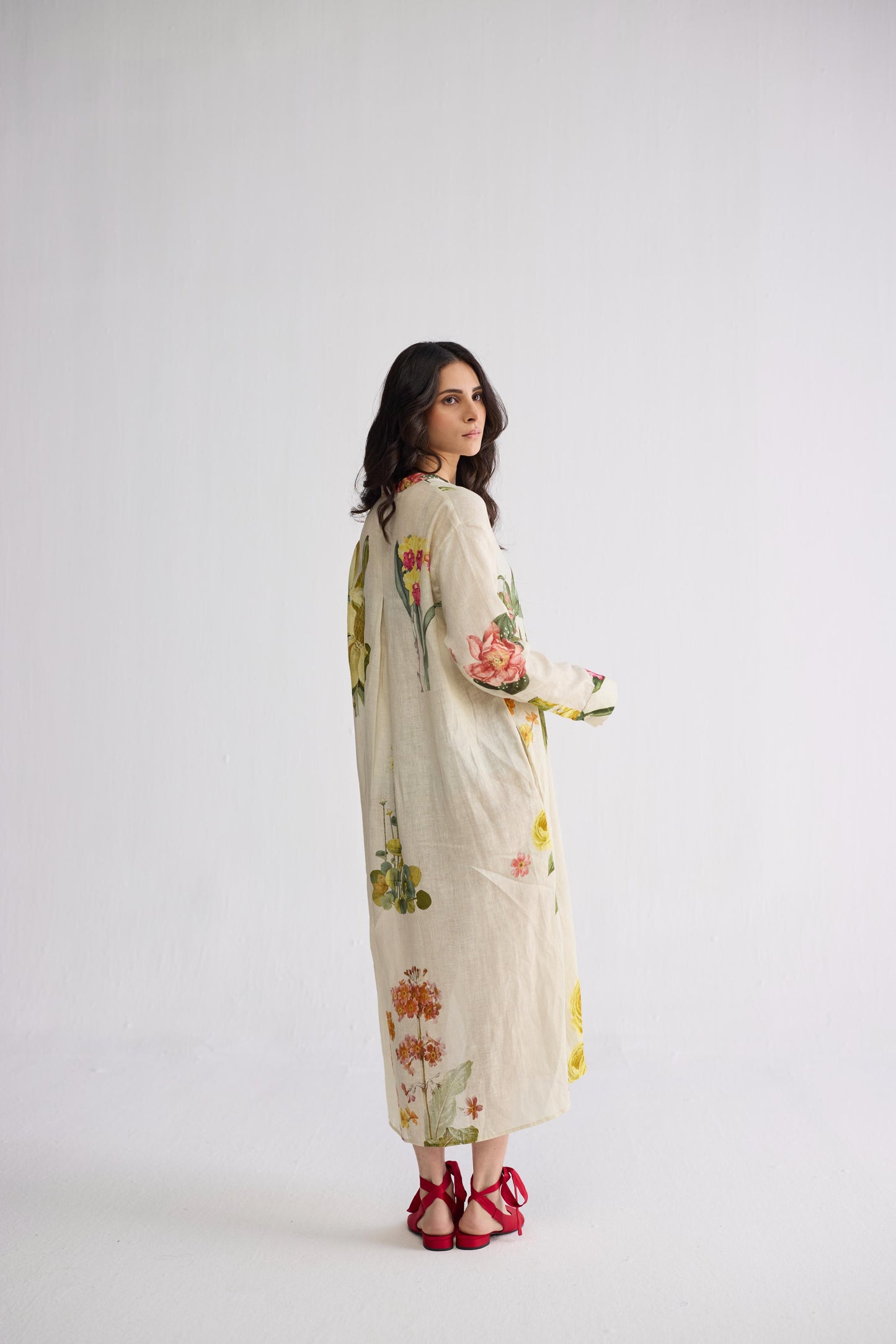 PRIMAVERA LINEN SHIRT DRESS