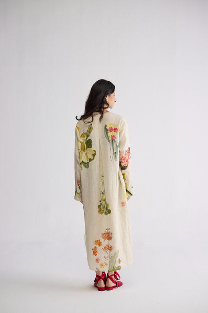 PRIMAVERA LINEN SHIRT DRESS