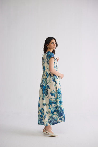 ROYAL PARADISE PINTUCKS DRESS