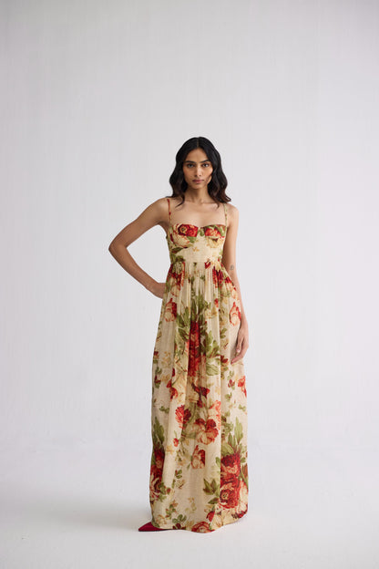 SAMA CREPE BRALETTE DRESS