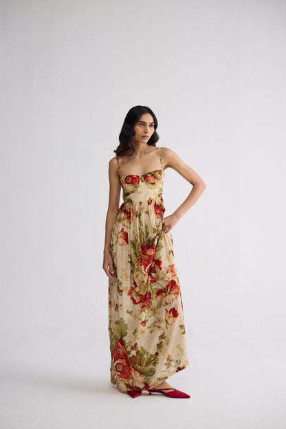 SAMA CREPE BRALETTE DRESS