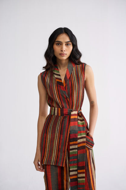 JILIAN PINTUCKS JACKET & PANTS SET