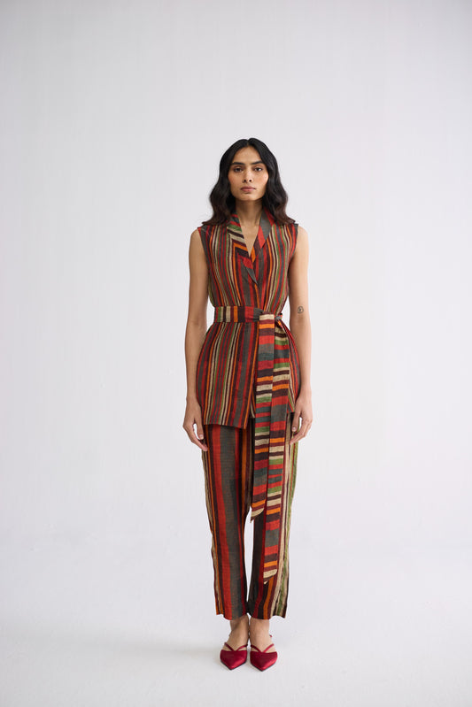 JILIAN PINTUCKS JACKET & PANTS SET