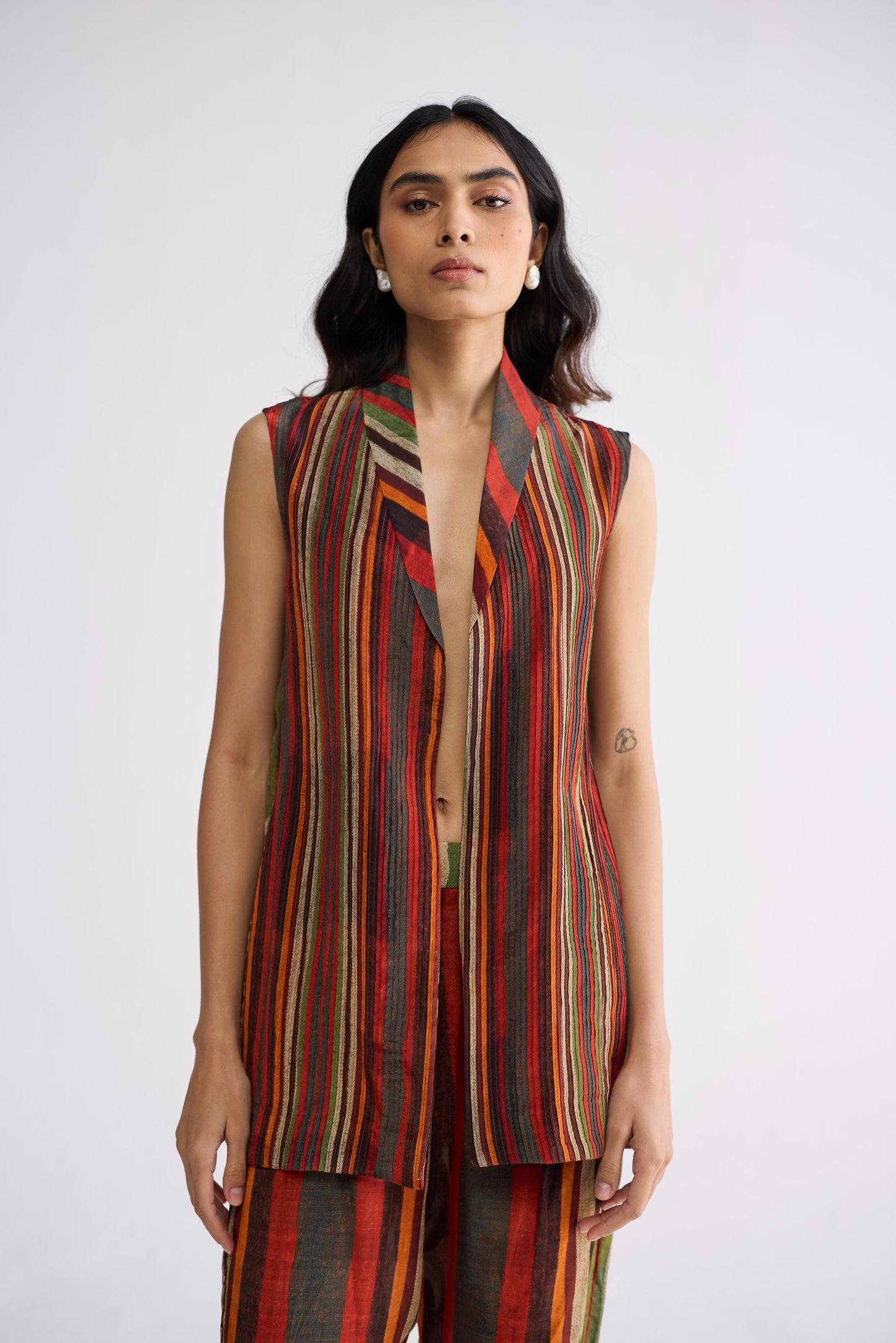 JILIAN PINTUCKS JACKET & PANTS SET