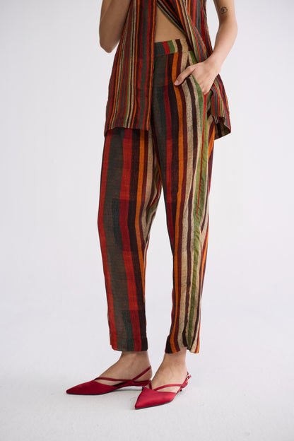 JILIAN PINTUCKS JACKET & PANTS SET
