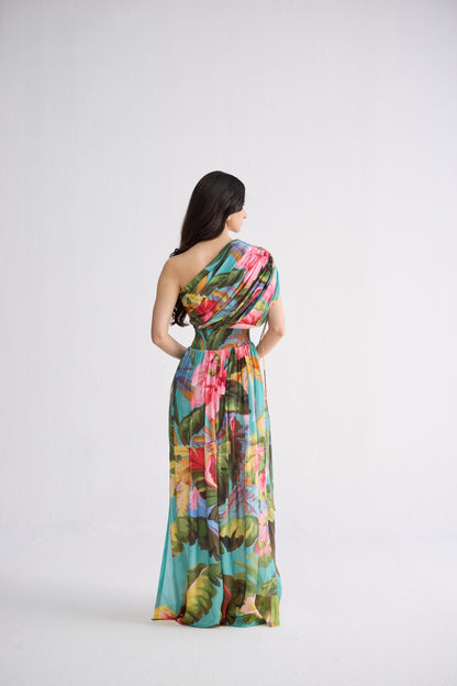 CAMPARI ONE SHOULDER DRESS