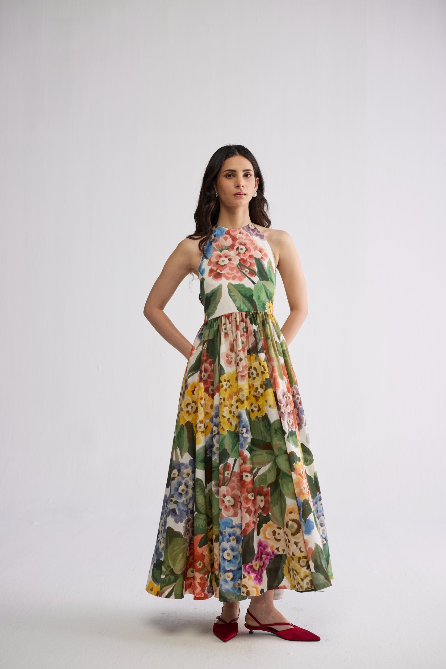 VERANDA HALTERNECK DRESS