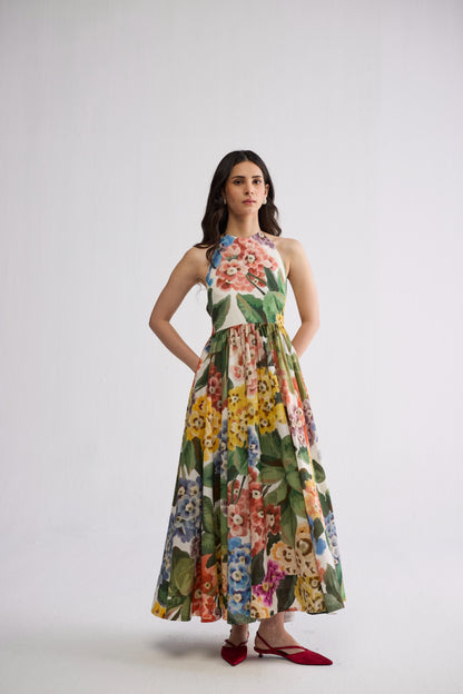 VERANDA HALTERNECK DRESS