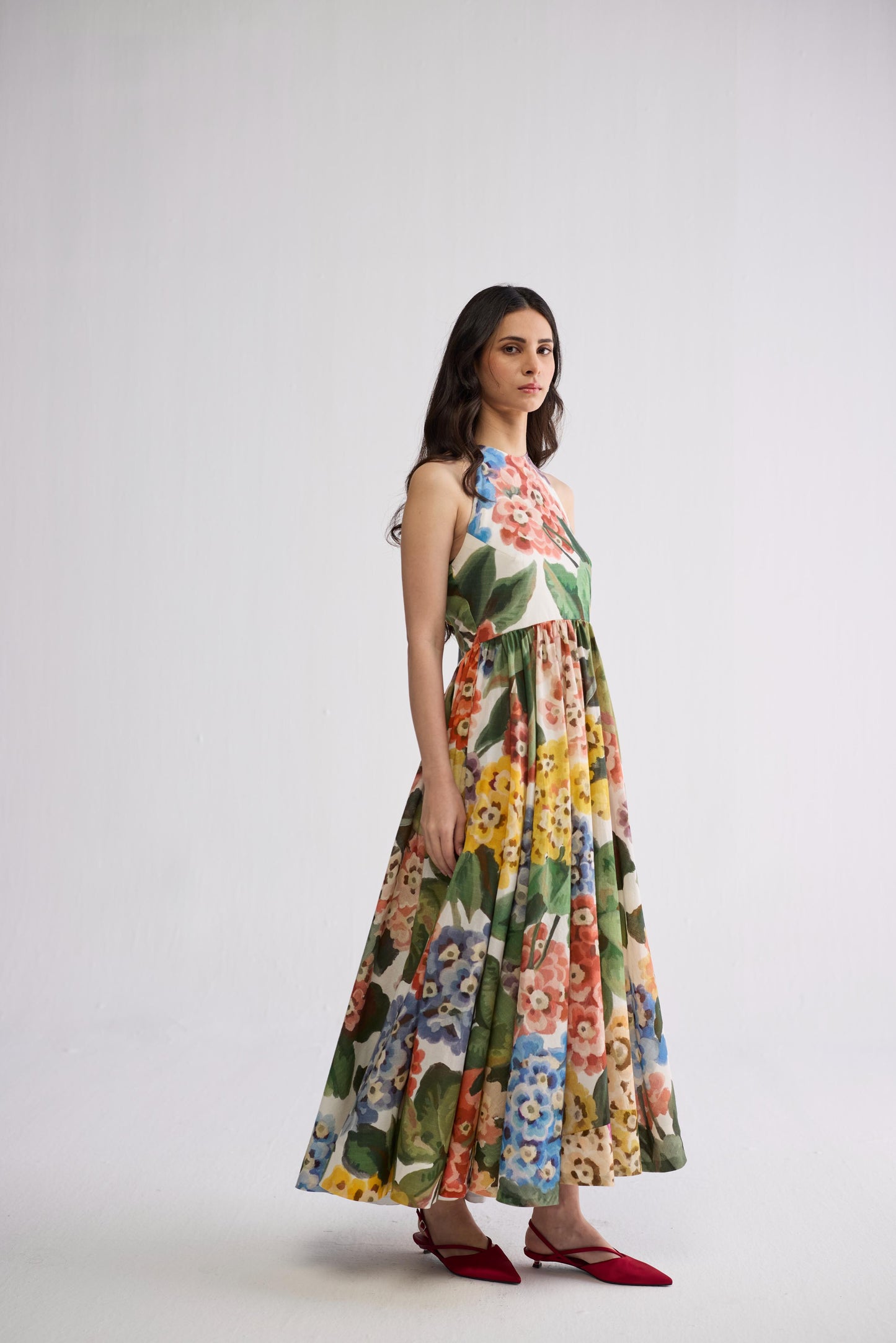 VERANDA HALTERNECK DRESS