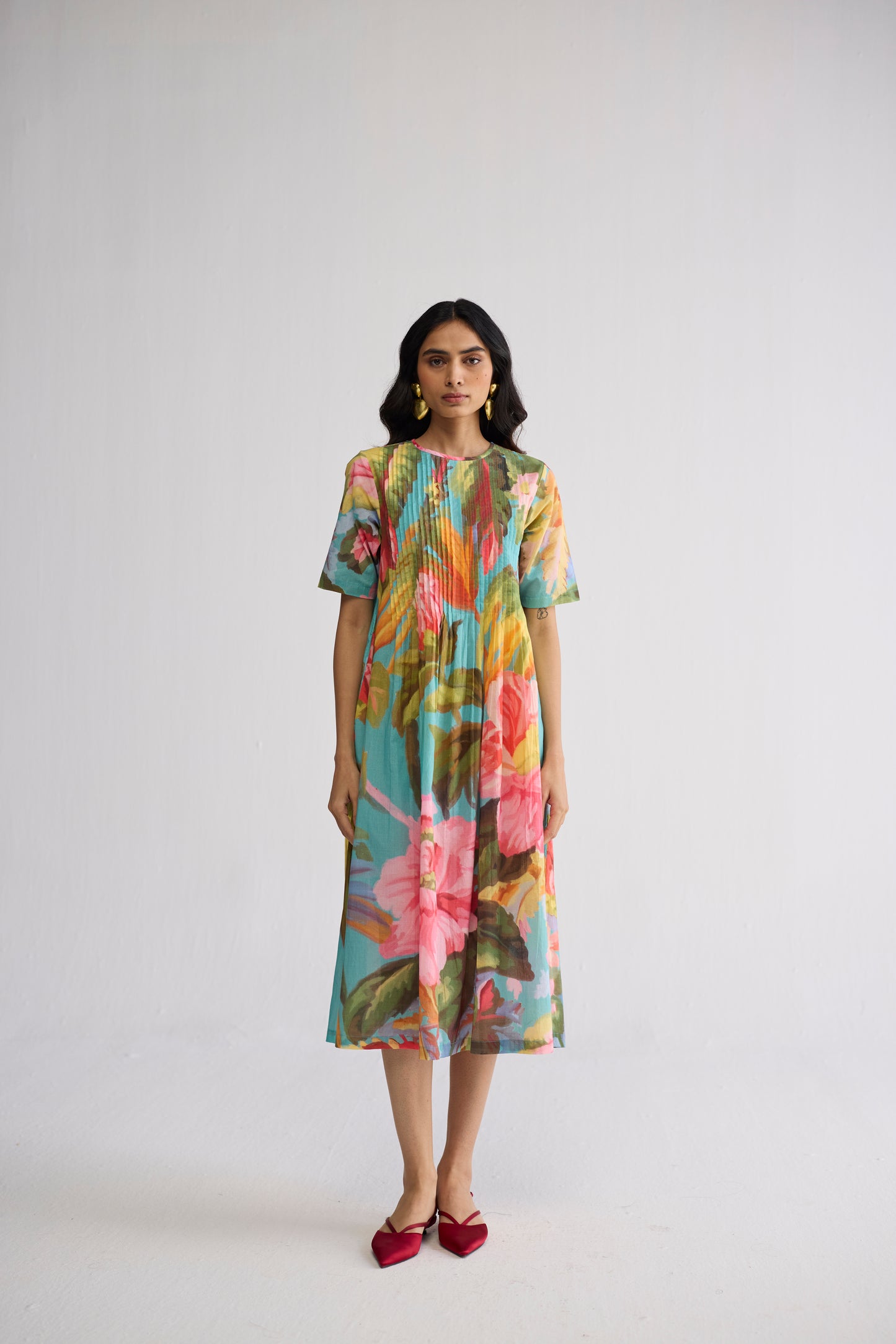 CAMPARI PINTUCKS DRESS