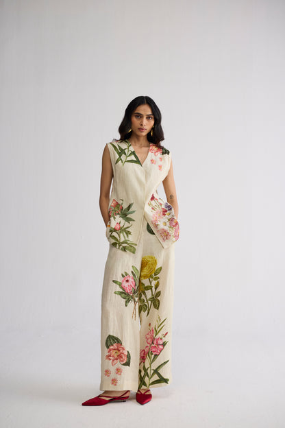 PRIMAVERA PANELLED WAISTCOAT & PANTS SET