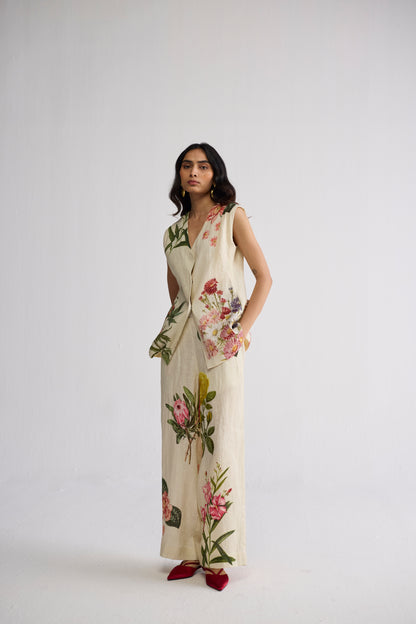 PRIMAVERA PANELLED WAISTCOAT & PANTS SET