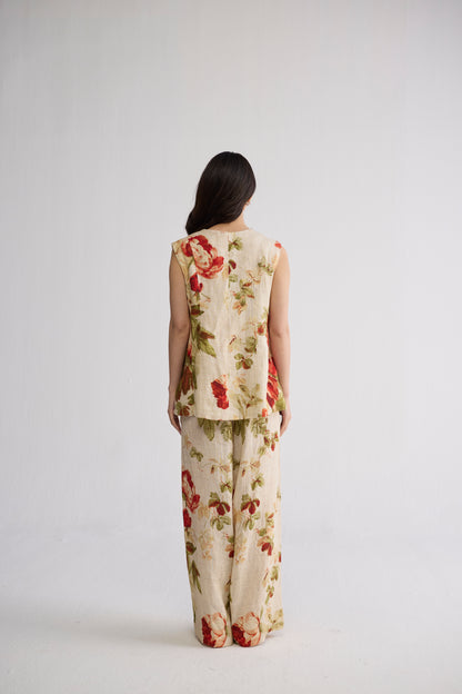 SAMA PANELLED WAISTCOAT & PANTS SET