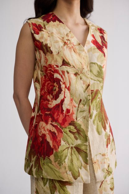 SAMA PANELLED WAISTCOAT & PANTS SET