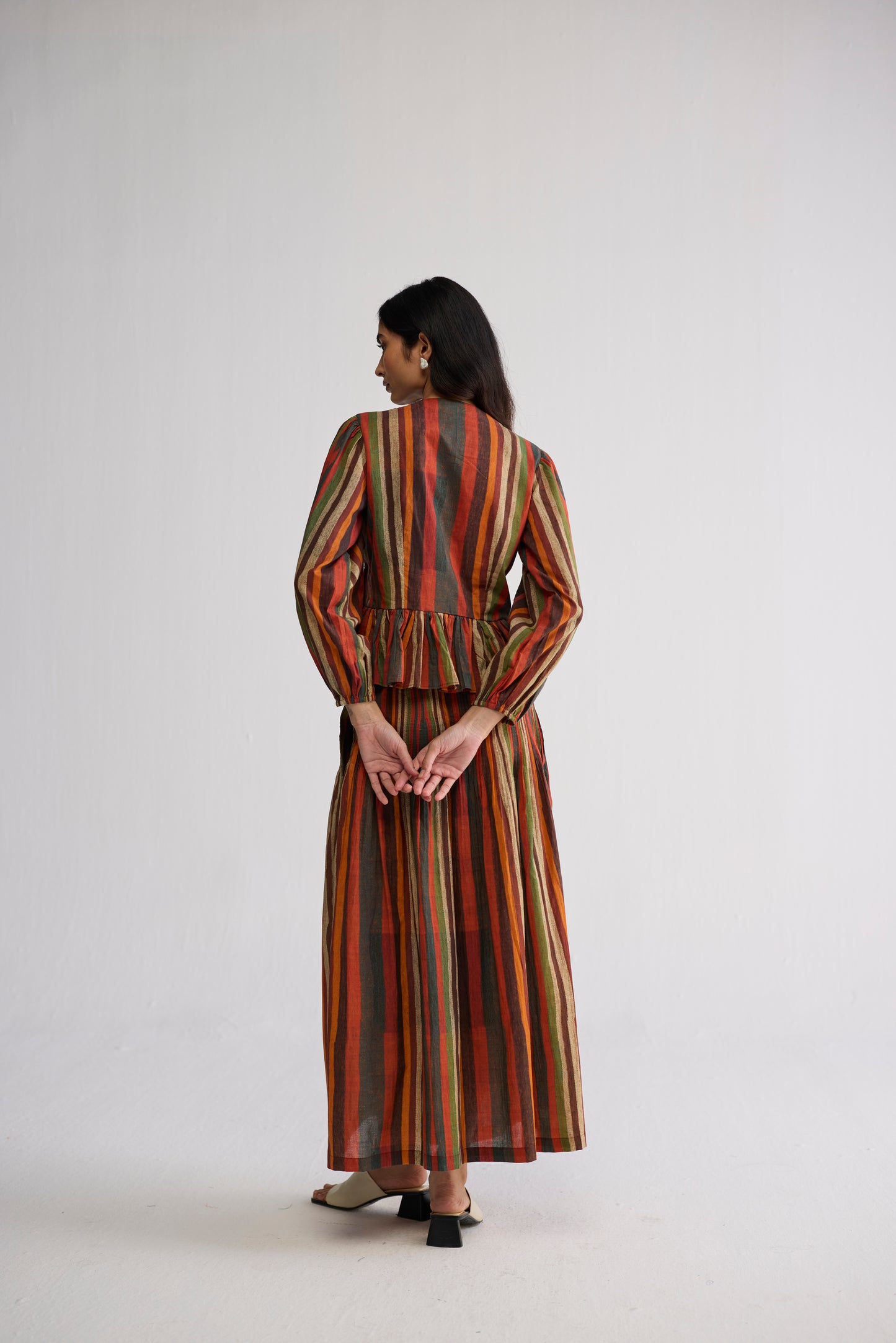 JILIAN TOP & PINTUCKS SKIRT SET