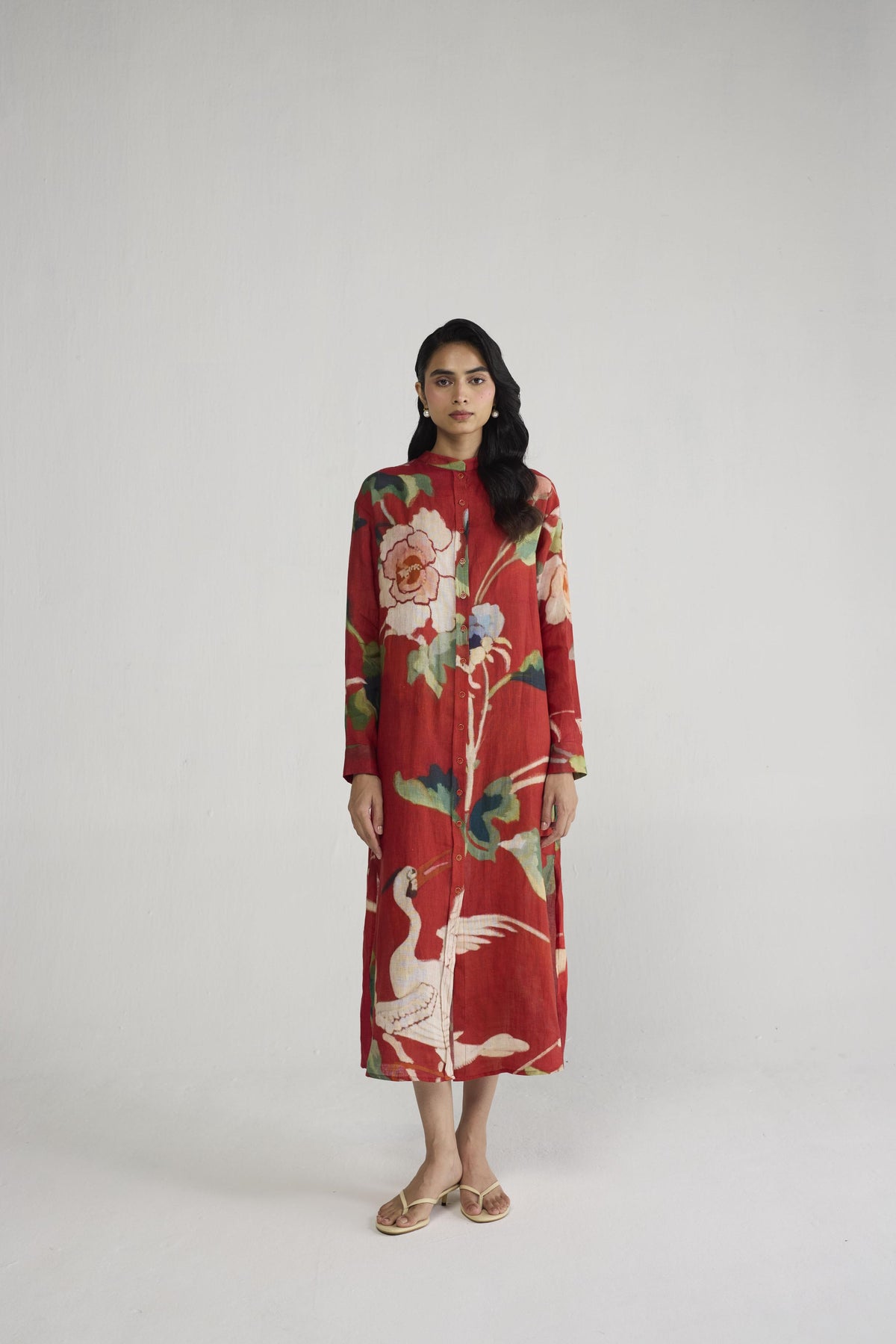 BARA LINEN SHIRT DRESS