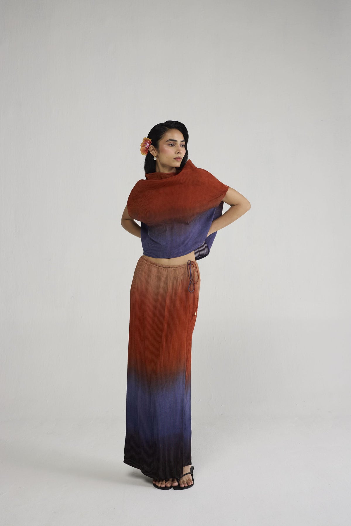 UME PINTUCKS WRAP SKIRT