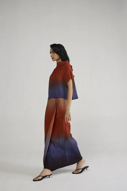 UME PINTUCKS WRAP SKIRT