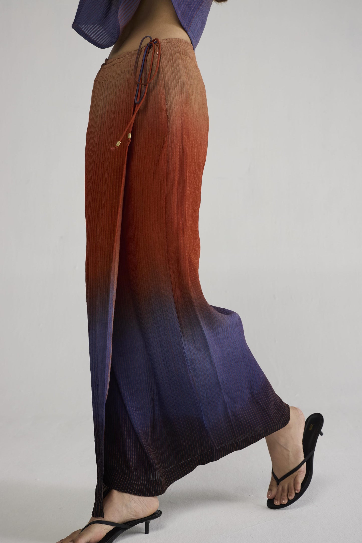 UME PINTUCKS WRAP SKIRT
