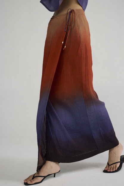 UME PINTUCKS WRAP SKIRT