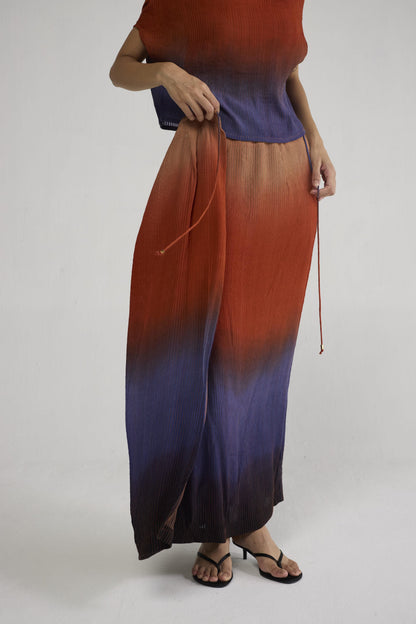 UME PINTUCKS WRAP SKIRT