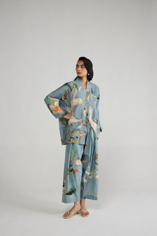 ASAGAO KIMONO KURTA & PANTS SET