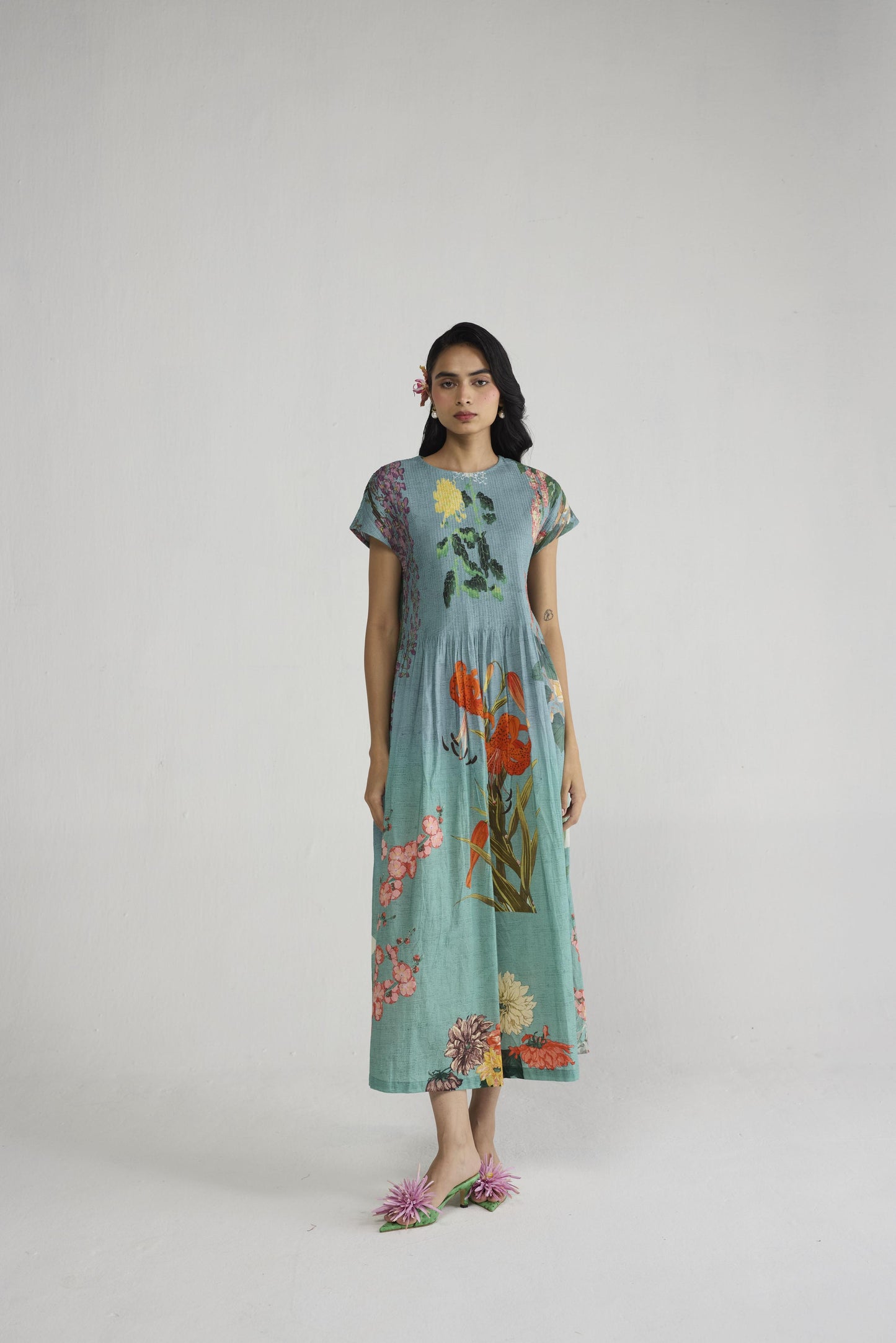 ITSUKI PINTUCKS DRESS