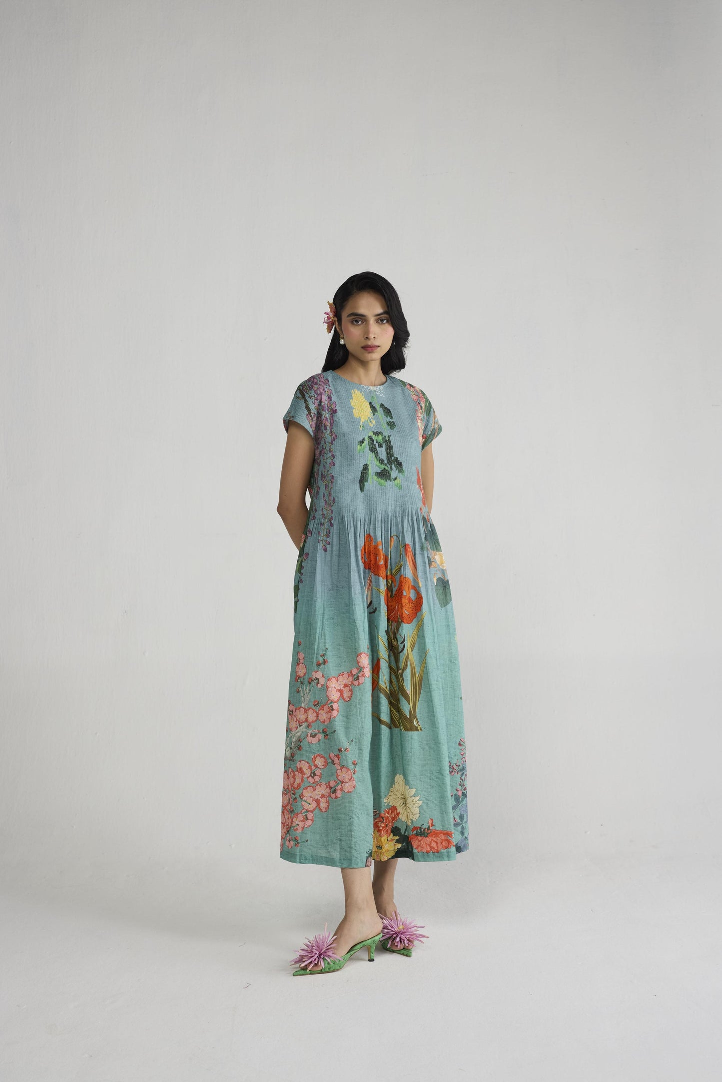 ITSUKI PINTUCKS DRESS