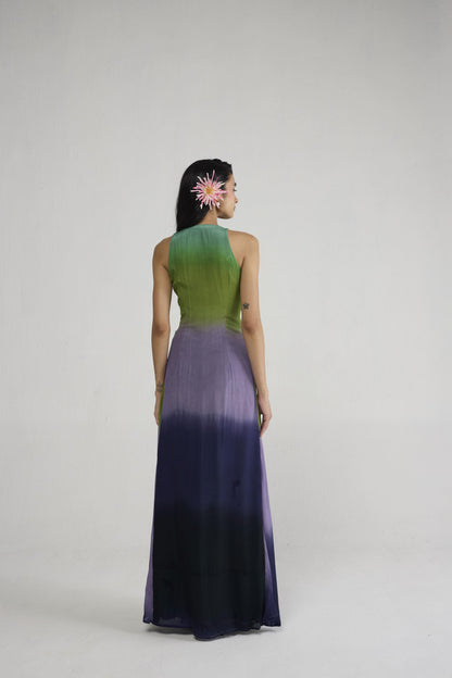 HANA V NECK DRAPED DRESS