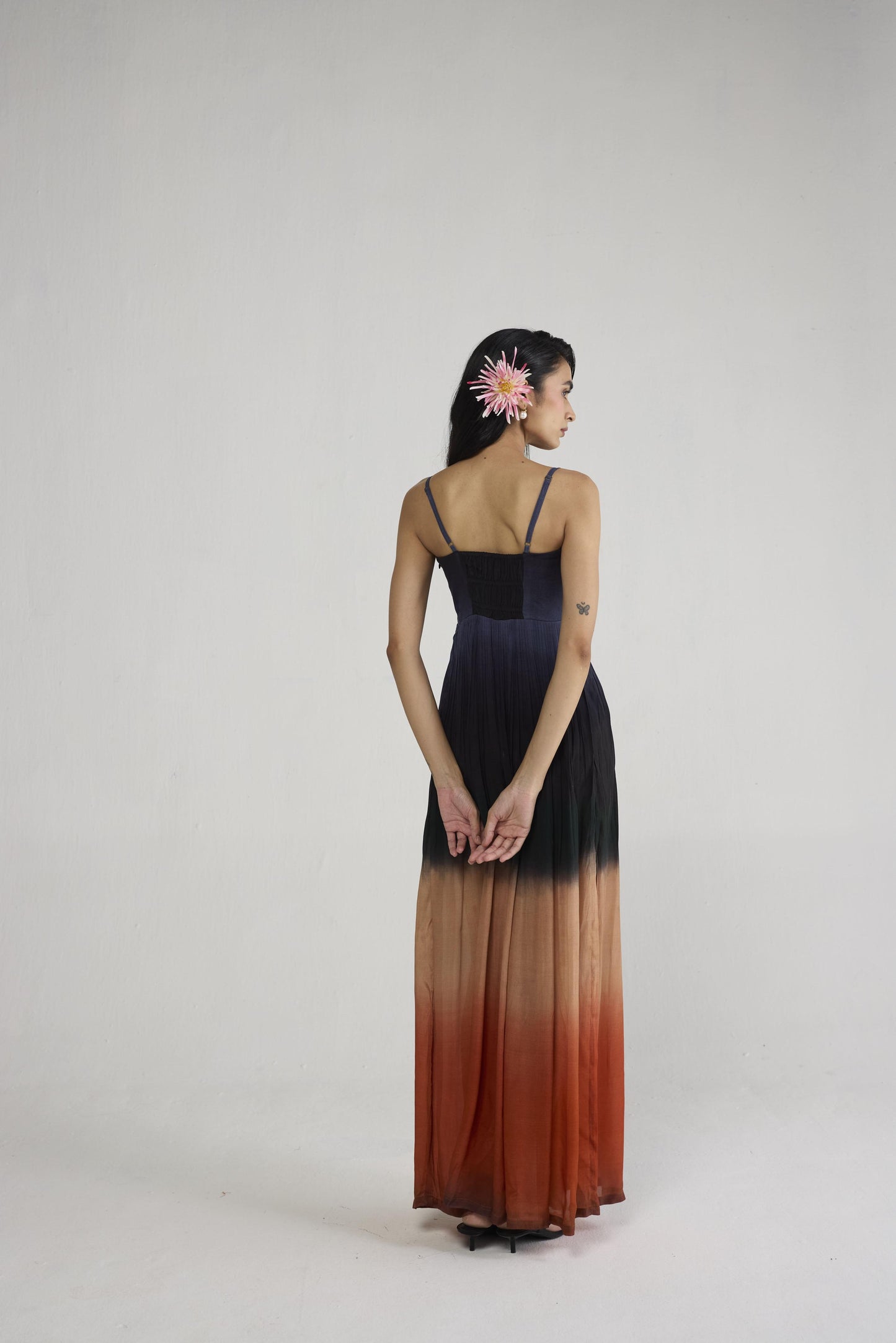 UME CREPE BRALETTE DRESS