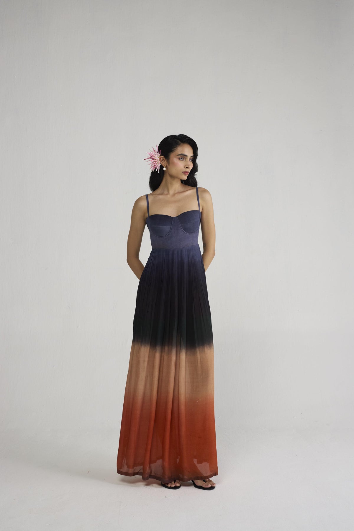 UME CREPE BRALETTE DRESS