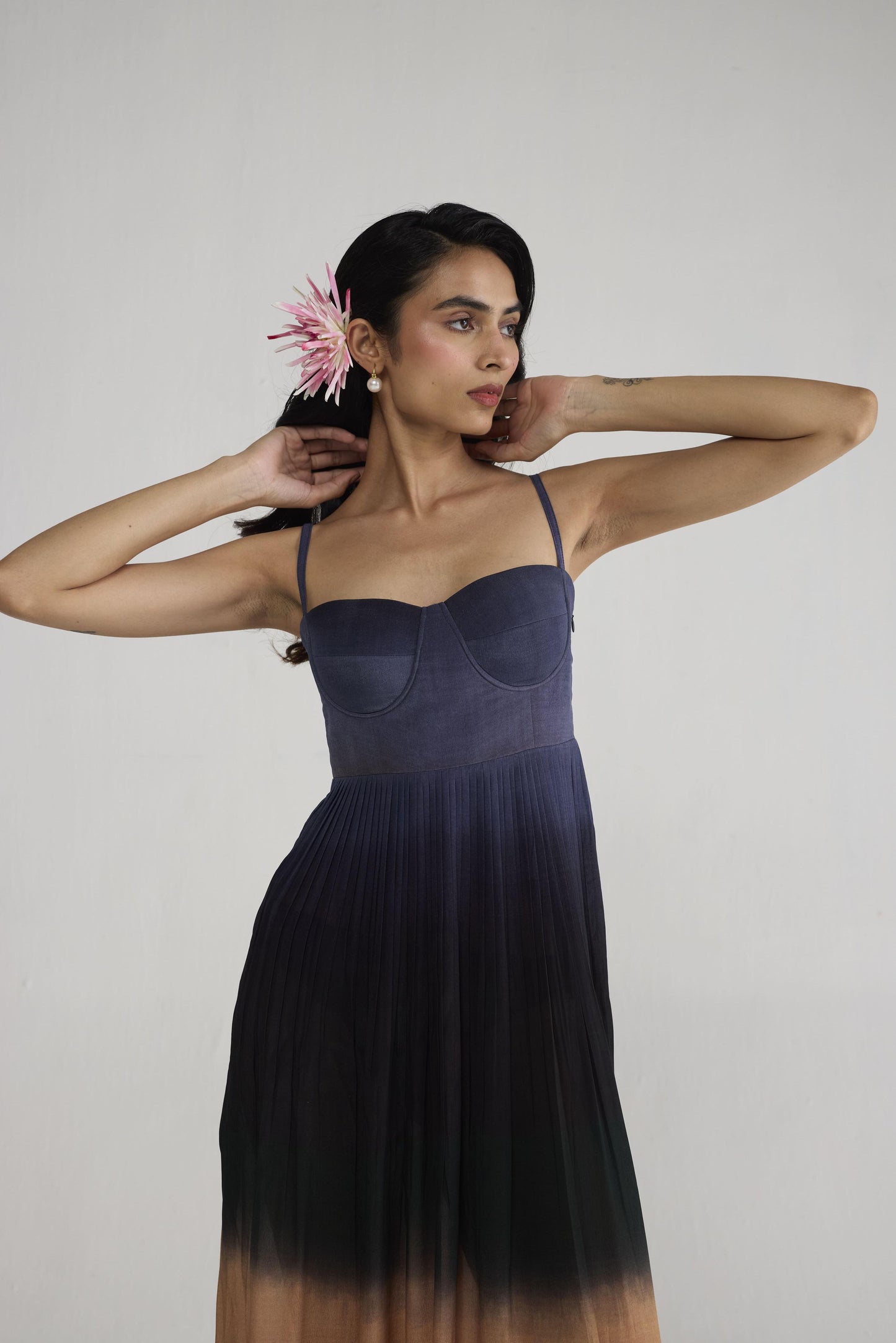 UME CREPE BRALETTE DRESS