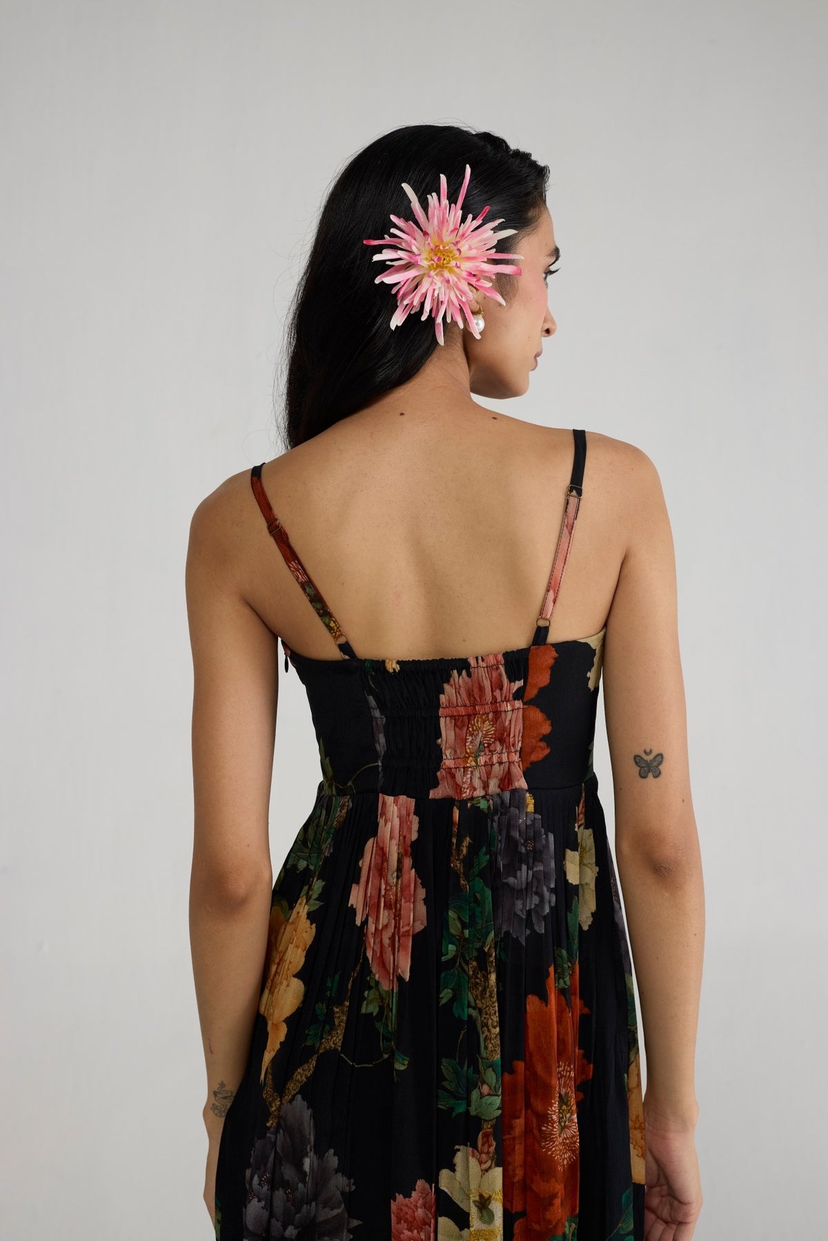 HIMARI CREPE BRALETTE DRESS