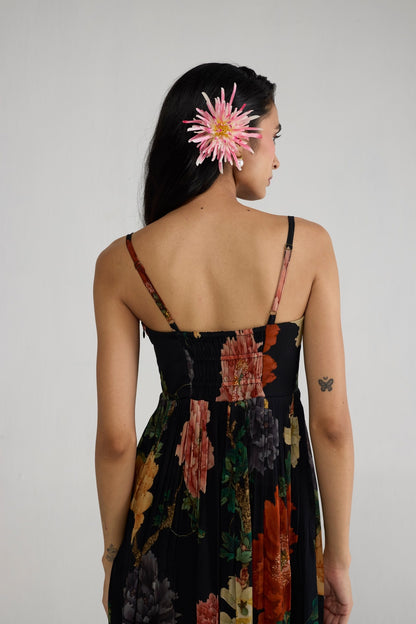 HIMARI CREPE BRALETTE DRESS