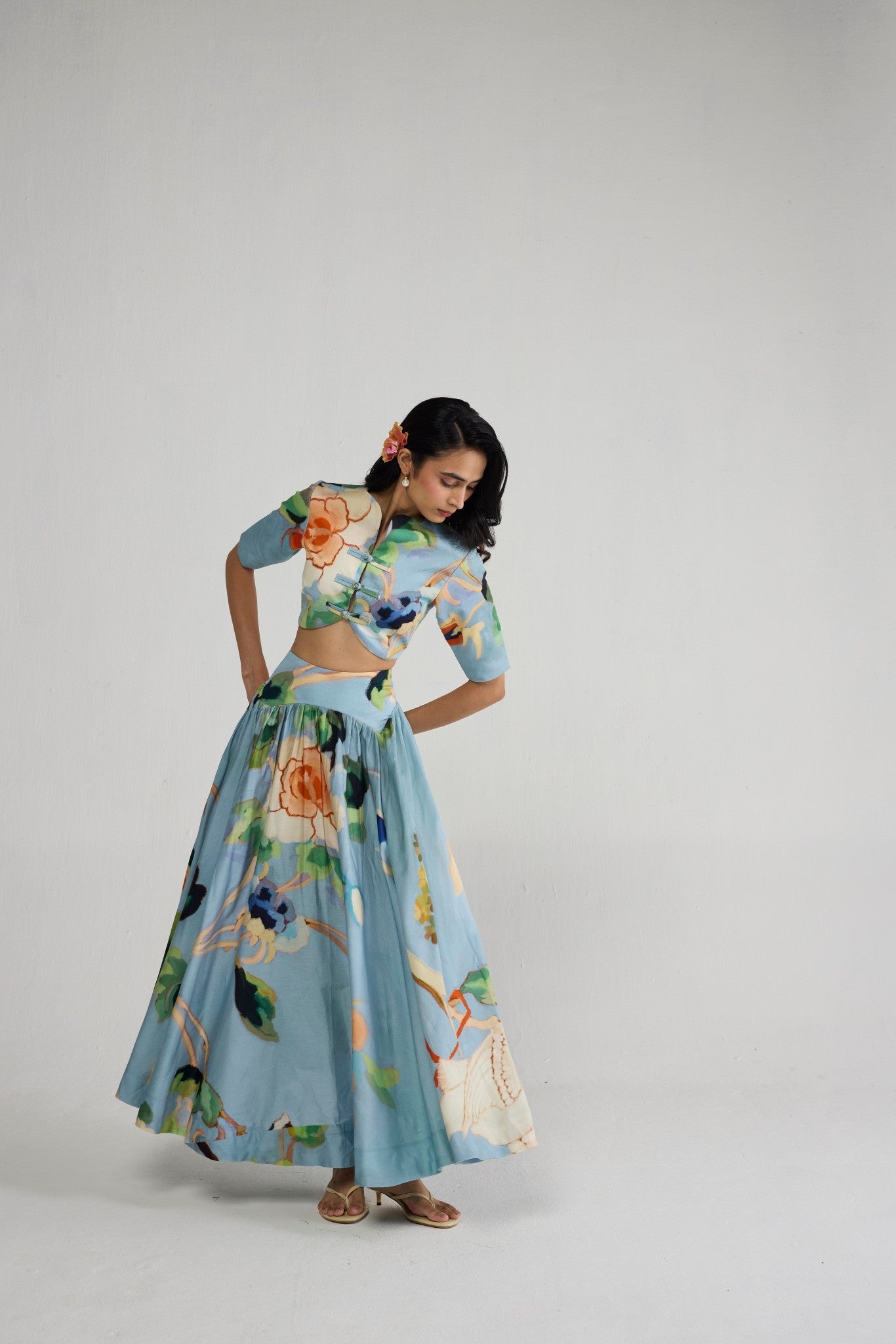 ASAGAO BLOUSE & SKIRT SET