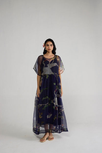 FUJI ORGANZA DRESS & SLIP