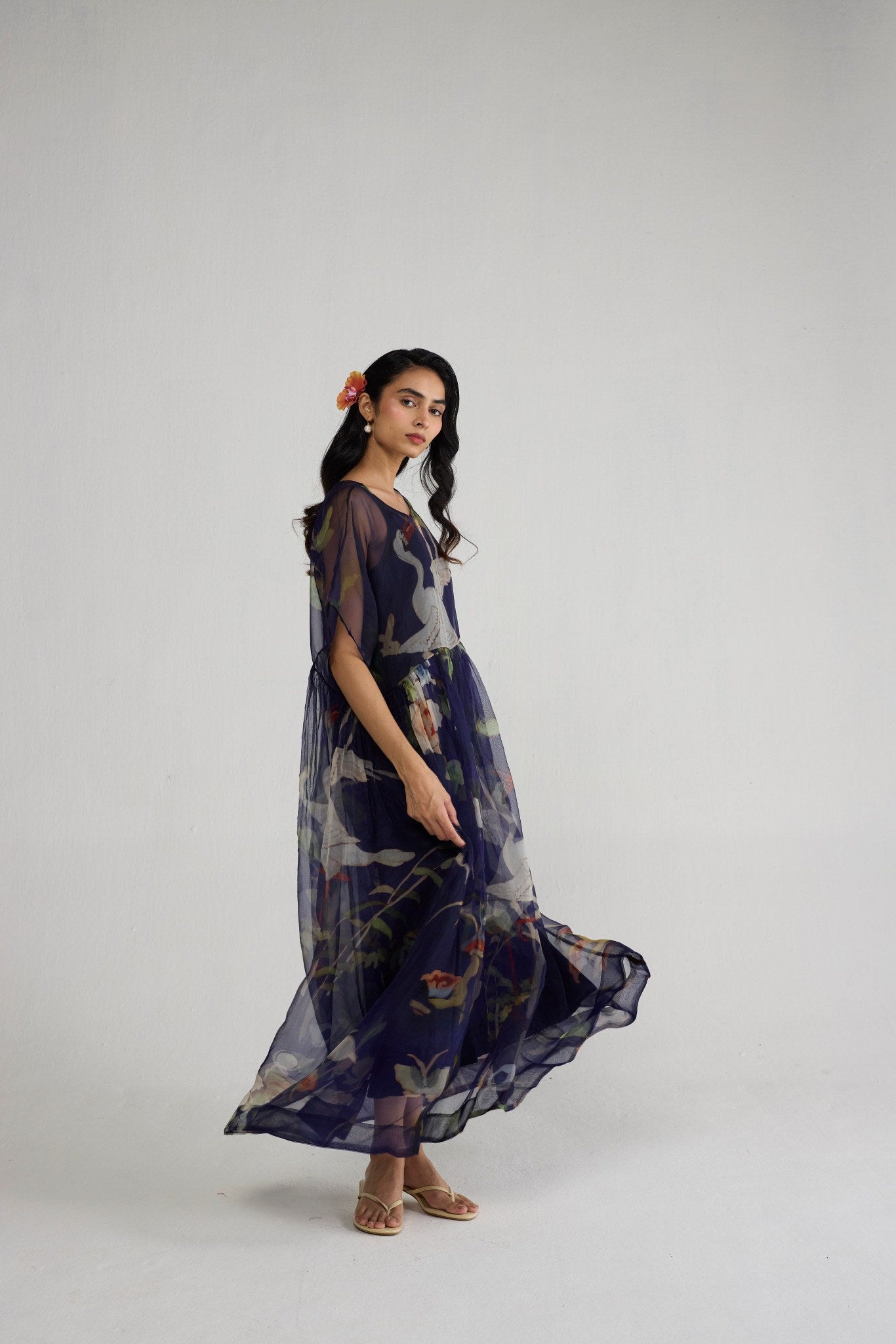 FUJI ORGANZA DRESS & SLIP