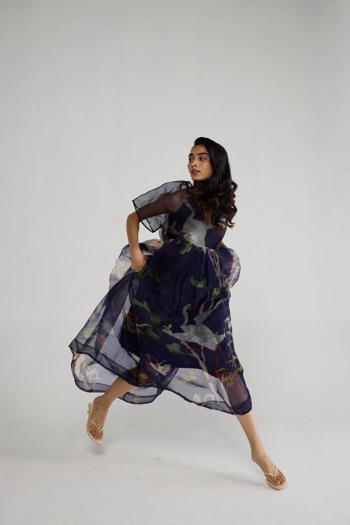 FUJI ORGANZA DRESS & SLIP