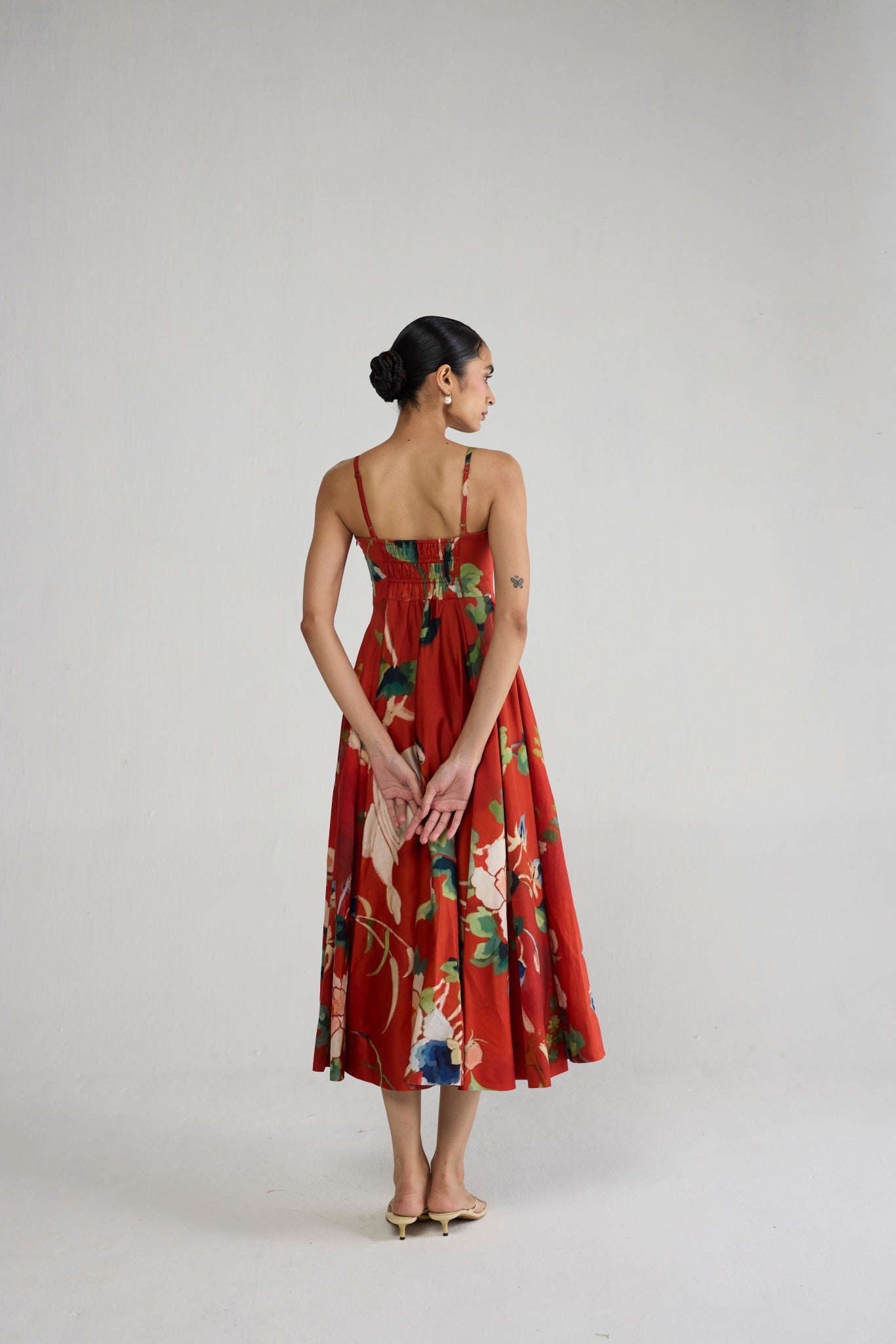 BARA FLARED BRALETTE DRESS