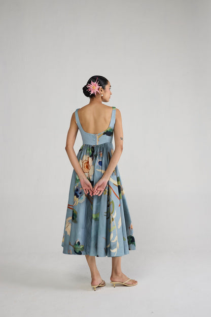 ASSAGAO EMBROIDERED DRESS