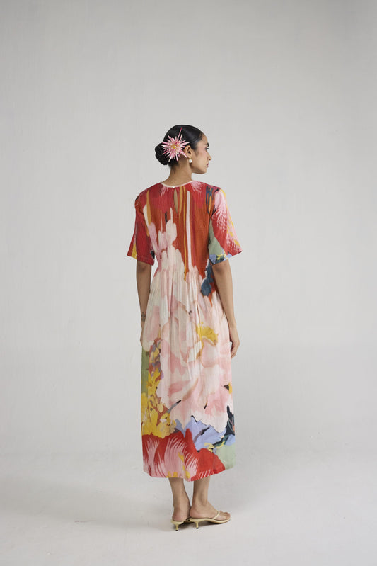 OBU PINTUCKS DRESS